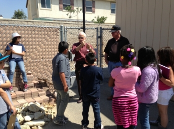 Jay and Mike taught students how to build 2 types of antennas. They built a Dipole and an Inverted Vee antenna.