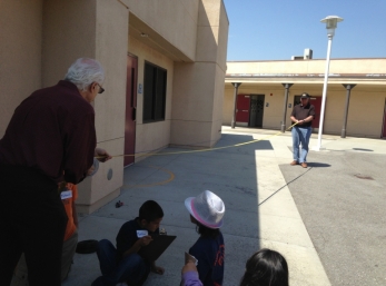 First we had to measure the wire we needed.