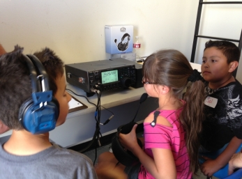 After a while, we took over the radio and operated it with little help.