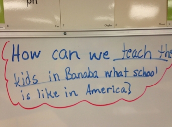 Finally we wanted the kids to know a little about us. 